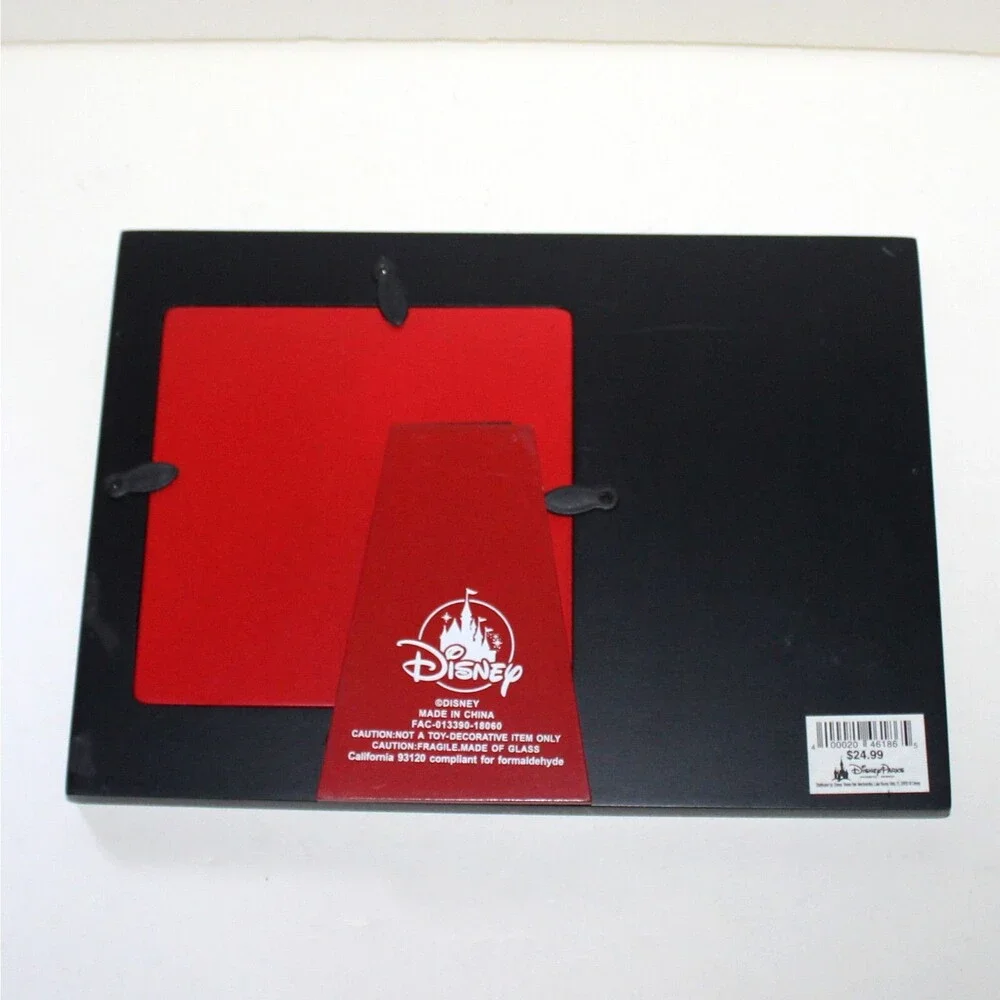 Disney Parks Photo Frame Mickey Mouse American Tradition black red table top